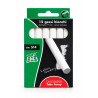 Gessi bianchi Lebez senza polvere tondi Ø 9 mm per lavagna, lunga durata e facili da cancellare - 12 pz