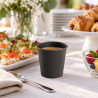 Bicchierini da caffè in cartoncino nero 75 ml (2,5 oz) per bevande calde e fredde Dampe Jungle Ø 5 cm - 50 pz