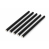 Cannucce in carta nere 15 cm Ø 6 mm per cocktail e bibite Usobio - 100 pz