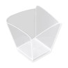 Coppette finger food in plastica Onda 95 ml trasparenti riutilizzabili - 25 pz