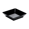 Vassoietti finger food Small Plate 6,5x6,5 cm in plastica nera riutilizzabili - 25 pz