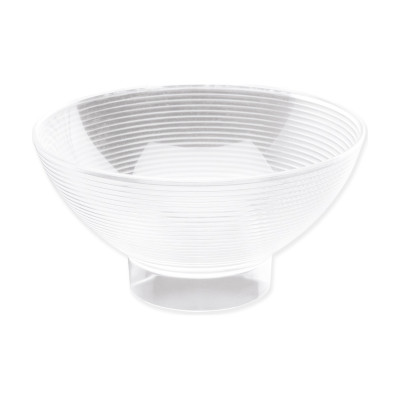 Coppette con piedino Medium Bowl 250 ml in plastica trasparente riutilizzabili - 6 pz