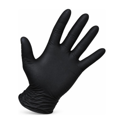 Guanti monouso in nitrile nero senza polvere Nitrico 3,5 g Walking - 100 pz