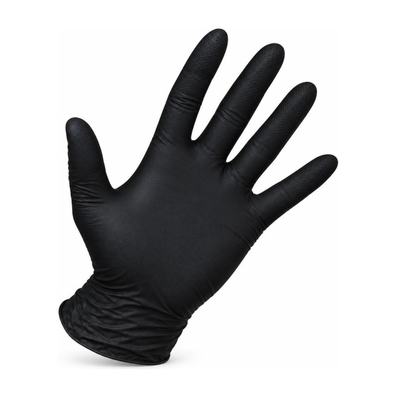 Guanti monouso in nitrile nero senza polvere Nitrico 3,5 g Walking - 100 pz