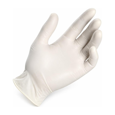 Guanti monouso in lattice bianco talcati Sensitive 5 g Walking - 100 pz