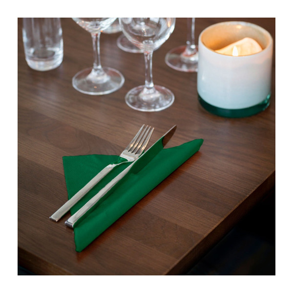 Tovaglioli di carta verde scuro doppio velo Tork Dinner 39x39 cm - 150 pz