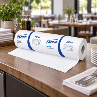 Lenzuolino medico in rotolo Carind Prime 2 veli pura cellulosa 60 cm x 50 m - 1 rotolo