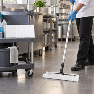 Panni impregnati monouso per spolverare pavimenti 60x20 cm VDM - 50 pz