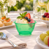 Coppette per gelato in plastica verde 80 cc per gelateria e bar Flo - 100 pz