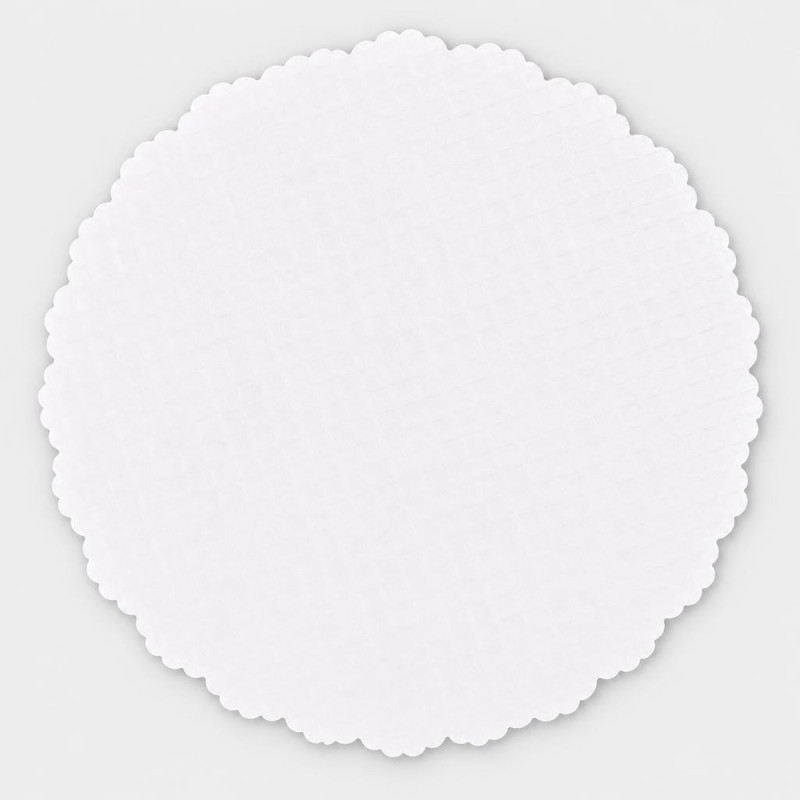 Sottofritti tondi in carta bianca Ø 15 cm per fritti e piatti da portata La Carta è - 500 pz