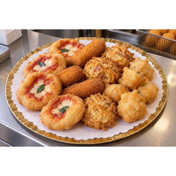 Sottofritti tondi in carta bianca Ø 33 cm per fritti e piatti da portata La Carta è - 500 pz