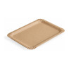 Vassoi in cartoncino kraft avana 18x24 cm per fritti, dolci e street food Usobio - 100 pz