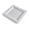 Vassoi quadrati compostabili in polpa di cellulosa 20x20 cm bianchi per finger food e catering Usobio - 50 pz