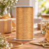 Cordoncino vergolina oro metallizzato per pacchi regalo e segnapacchi rocchetto 100 m Brizzolari