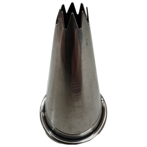 Bocchetta a stella acciaio Ø 7 mm con bordino