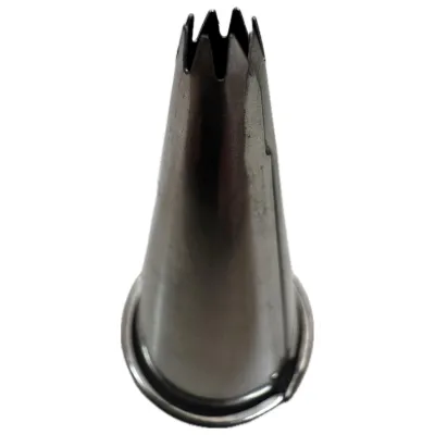 Bocchetta per sac à poche a stella in acciaio Ø 4 mm con bordino Thermohauser