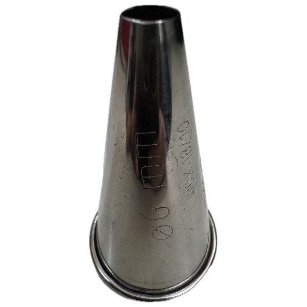 Bocchetta liscia acciaio Ø 6 mm con bordino