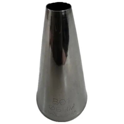 Bocchetta per sac à poche liscia in acciaio Ø 6 mm Thermohauser