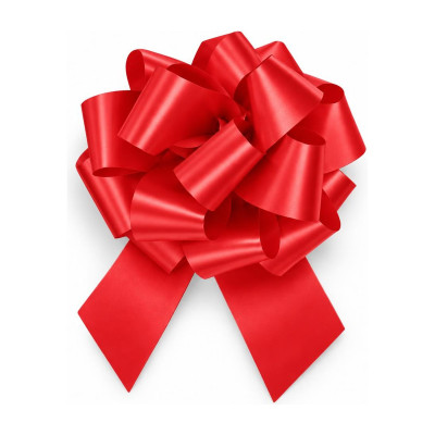 Coccarda regalo a strappo linea E Ø 13 cm, nastro 31 mm, 2 colori Brizzolari