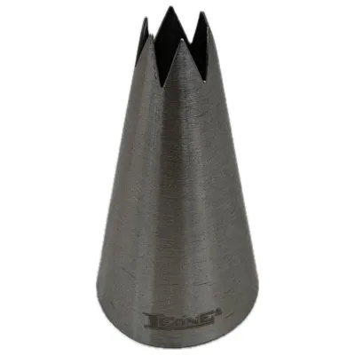 Bocchetta per sac à poche a stella in acciaio Ø 10 mm