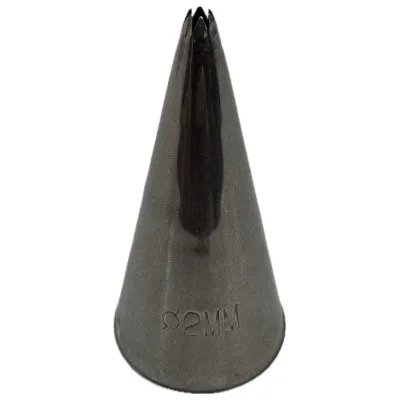 Bocchetta per sac à poche a stella in acciaio Ø 2 mm Thermohauser