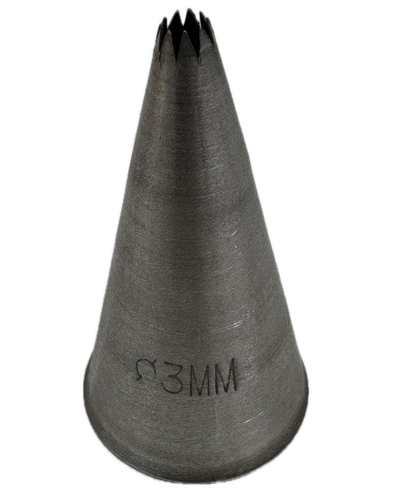 Bocchetta a stella acciaio Ø 3mm