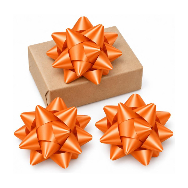 Stelle regalo linea E Ø 9 cm in confezione da 70, 3 colori Brizzolari