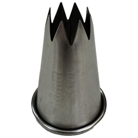 Bocchetta per sac à poche a stella in acciaio Ø 12 mm Thermohauser