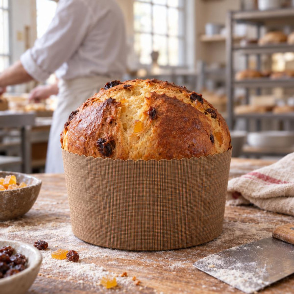 Stampo per panettone alto in carta da forno 750 g Ø 15,5 cm FAG