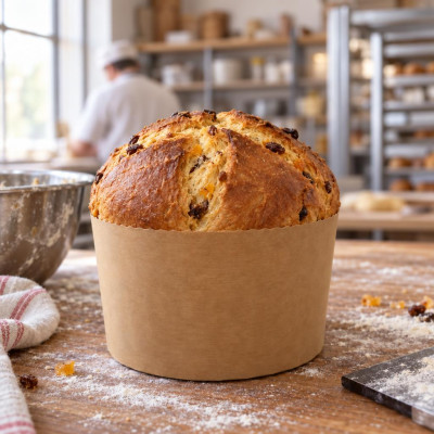 Stampo per panettone alto in carta da forno 1 kg Ø 17 x 12,5 cm FAG