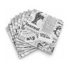 Cartine antigrasso Journal 40x32,5 cm bianche stampa giornale per alimenti, confezione da 500 Leone