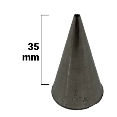 Mini bocchetta per sac à poche liscia a puntino Ø 1,5 mm per decorazioni fini